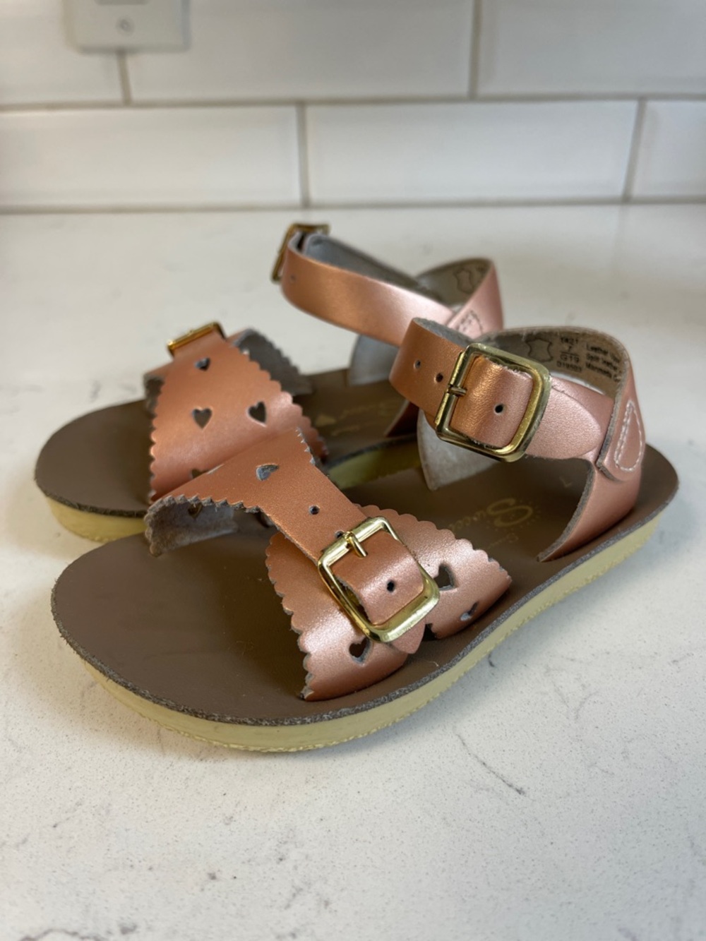 Sun-San Sweetheart - Little Kid - Toddler Size 8 Color: Rose Gold Worn 2-3 Times